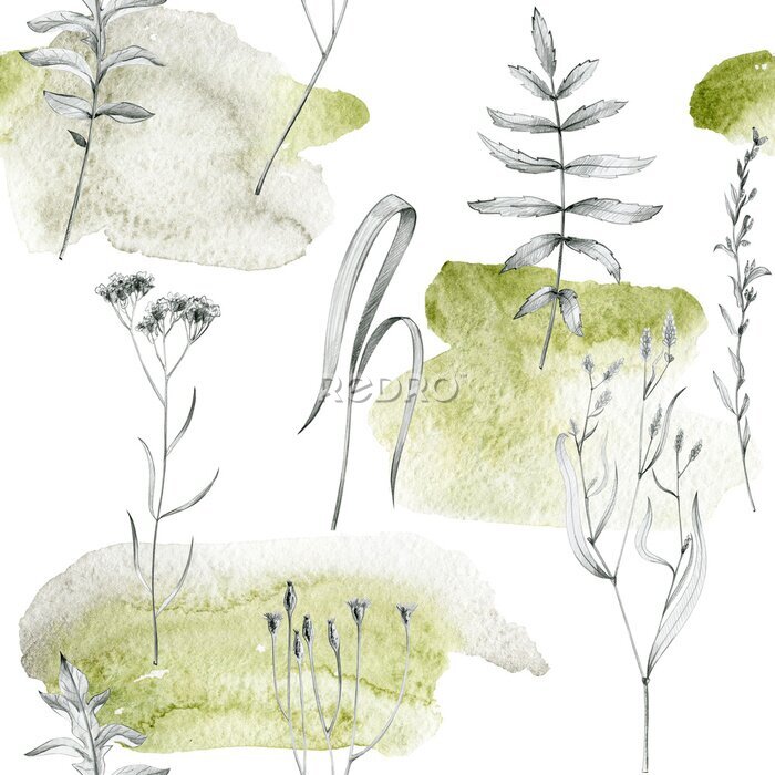 Tapete Zarte Grashalme