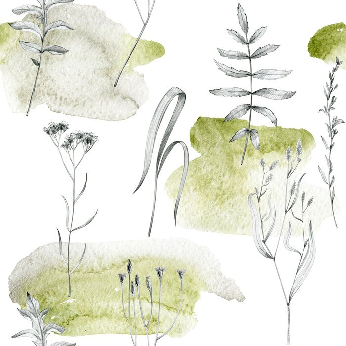 Tapete Zarte Grashalme