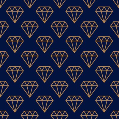 Tapete Zaubermuster mit Diamanten