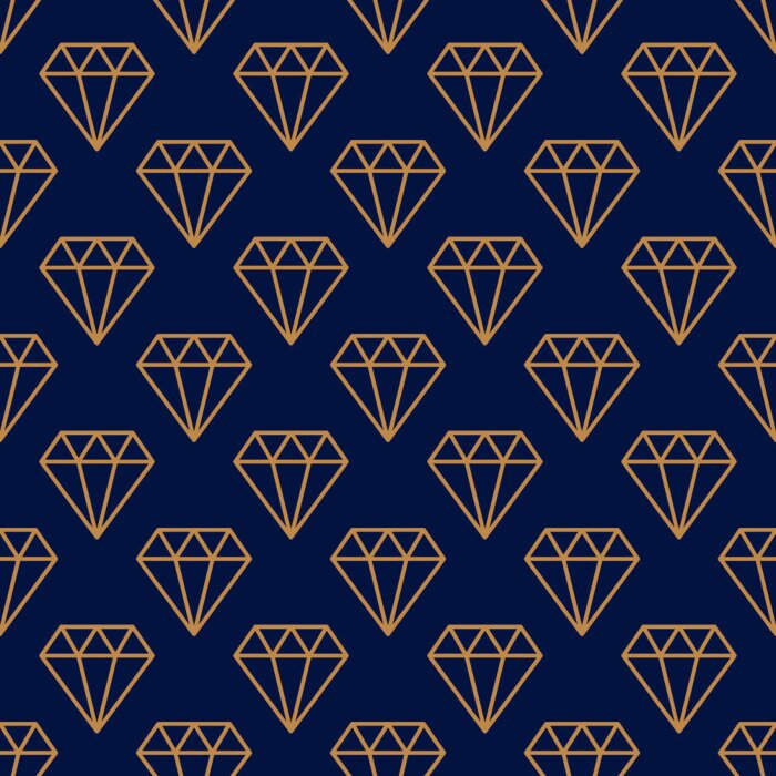 Tapete Zaubermuster mit Diamanten