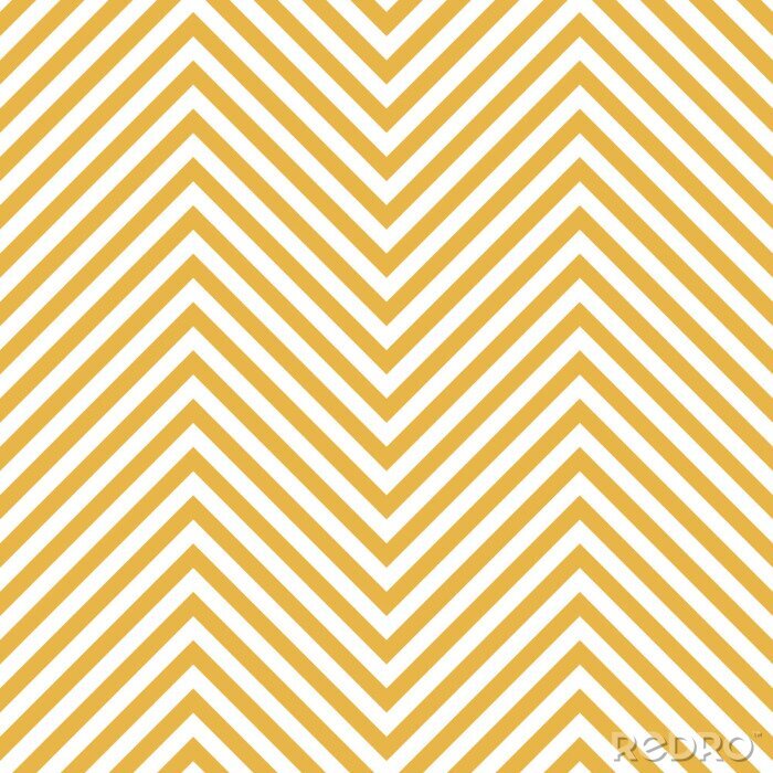 Tapete Zickzack Gelb Muster. Welle Hintergrund im Vektor
