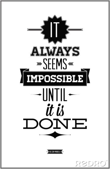 Tapete Zitat im Vintage-Stil