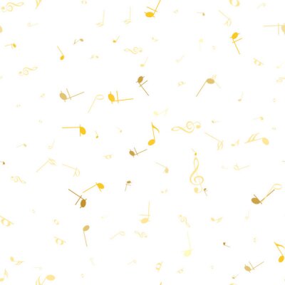 Zusammenfassung Gold Musik nahtlose Muster Hintergrund Vektor-Illustration für Ihr Design