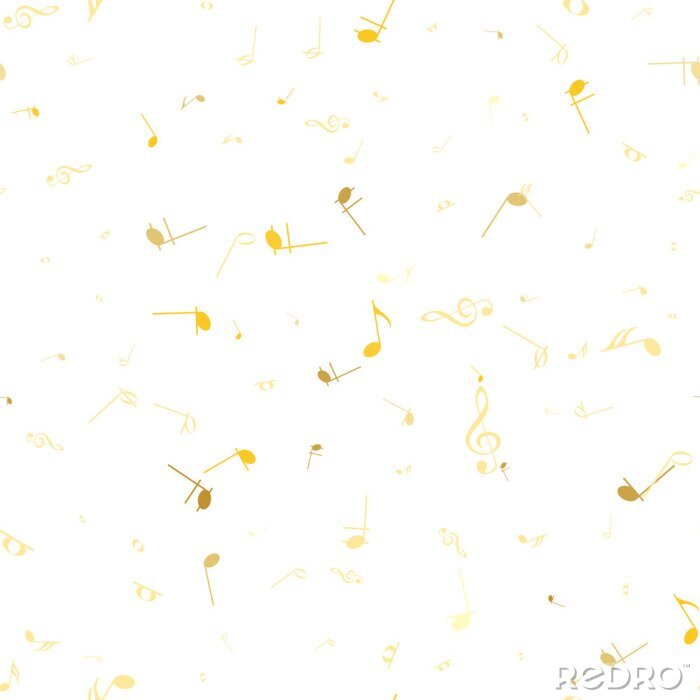 Tapete Zusammenfassung Gold Musik nahtlose Muster Hintergrund Vektor-Illustration für Ihr Design