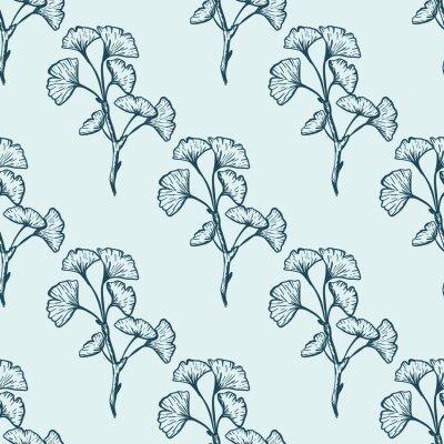 Tapete Zweige von Ginkgo biloba