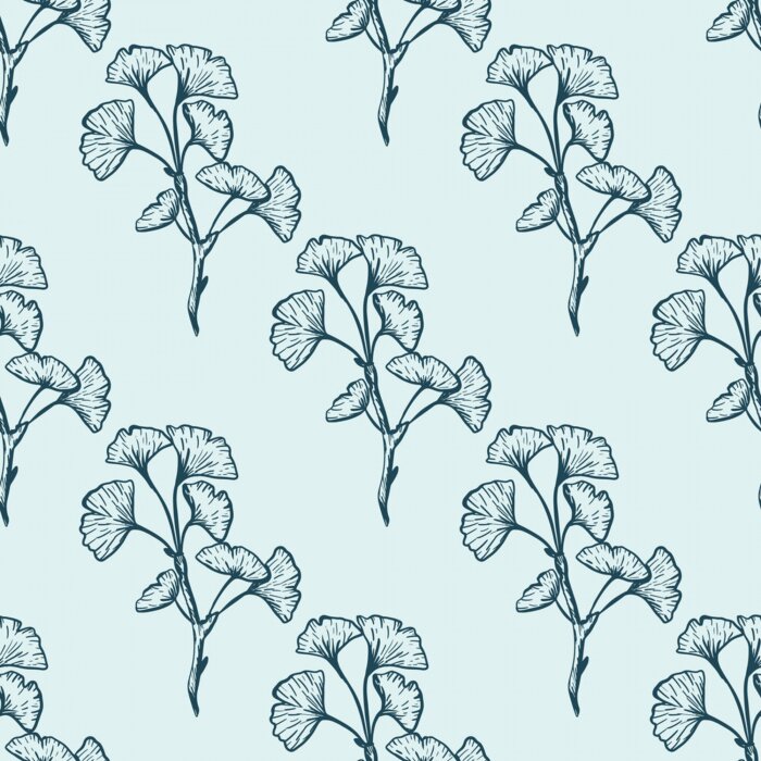 Tapete Zweige von Ginkgo biloba