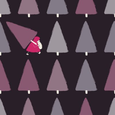 Tapete Zwerge im Wald